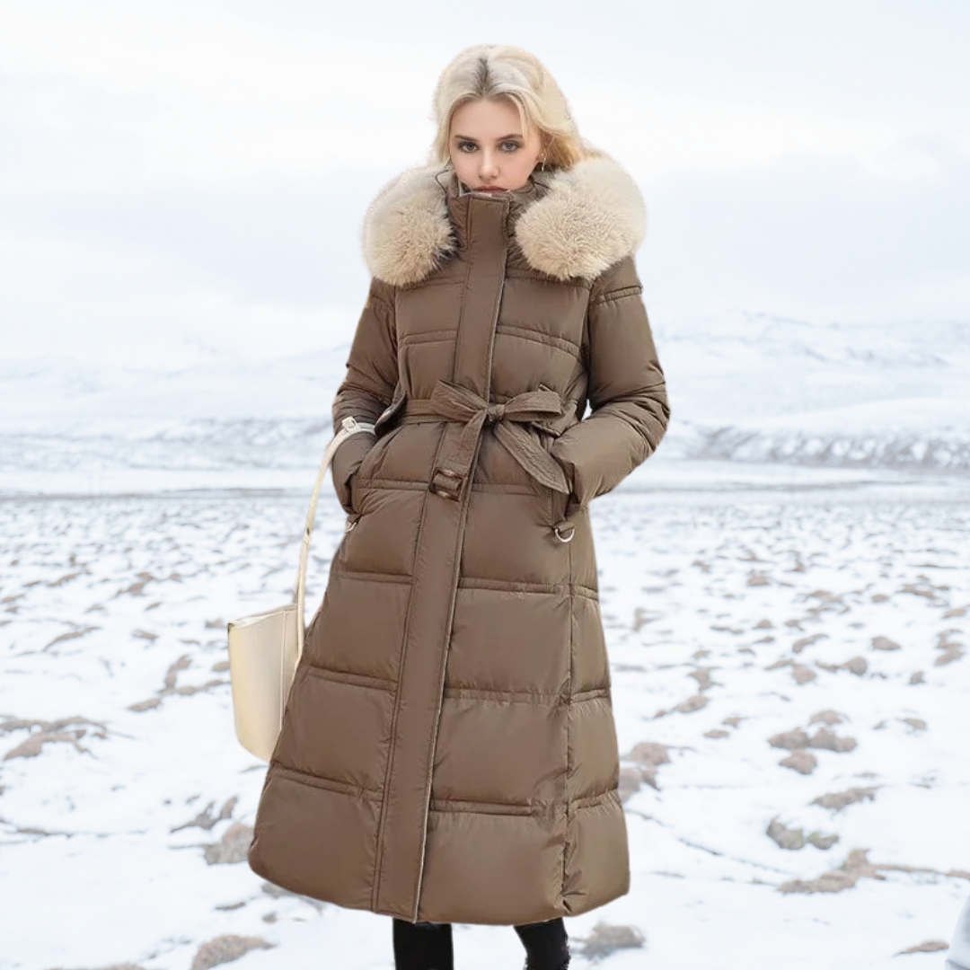 LILY | Luxurious Winter Parka With Fur Hood